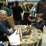 Deb entertaining guests